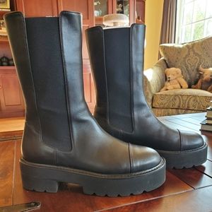 Stuart Weitzman Presley Ultralift stretch leather boots